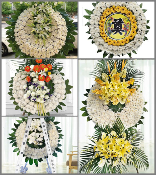 广东韶关市南雄市乌迳镇白龙村花圈速递